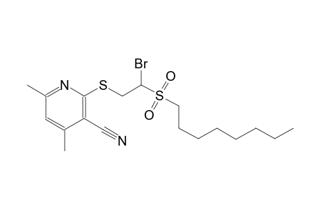 3-pyridinecarbonitrile, 2-[[2-bromo-2-(octylsulfonyl)ethyl]thio]-4,6-dimethyl-