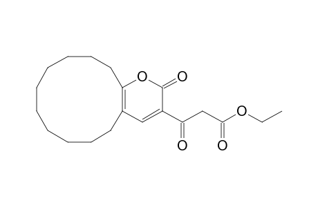 2H-Cyclododeca[b]pyran-3-propanoic acid, 5,6,7,8,9,10,11,12,13,14-decahydro-.beta.,2-dioxo-, ethyl ester