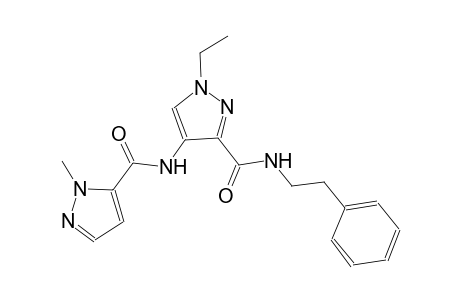 1-ethyl-4-{[(1-methyl-1H-pyrazol-5-yl)carbonyl]amino}-N-(2-phenylethyl)-1H-pyrazole-3-carboxamide