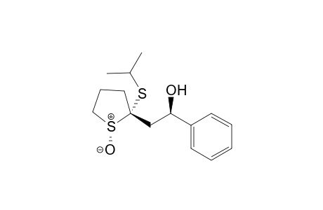 (1R*,2S*,2' R*)-2-(Isopropylthio-2-(2'-hydroxy-2'-phenylethyl)hiolane - 1-oxide