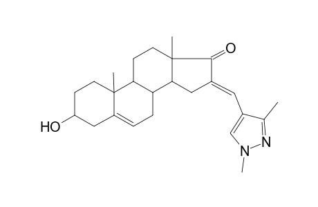 16-(1,3-Dimethyl-1H-pyrazol-4-ylmethylene)-3-hydroxy-10,13-dimethyl-1,2,3,4,7,8,9,10,11,12,13,14,15,16-tetradecahydro-cyclopenta[a]phenanthren-17-one