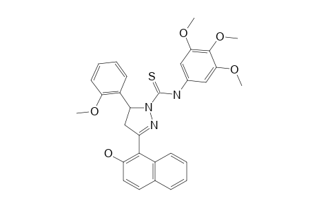 3-(2-HYDROXY-NAPHTHALEN-1-YL)-5-(2-METHOXYPHENYL)-N-(3,4,5-TRIMETHOXYPHENYL)-PYRAZOLINE-1-CARBOTHIOAMIDE