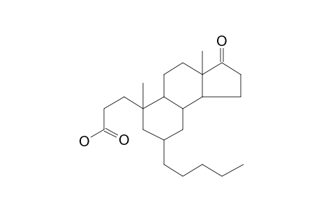 17-oxo-6.alpha.-Pentyl-4-nor-3,5-secoandrostan-3-oic acid