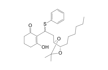 2-[2-((4R,5S)-5-Hexyl-2,2-dimethyl-[1,3]dioxolan-4-yl)-1-phenylsulfanyl-ethyl]-3-hydroxy-cyclohex-2-enone