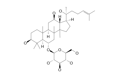 MT1;6-O-BETA-D-GLUCOPYRANOSYL-(20S)-PROTOPANAXATRIOL