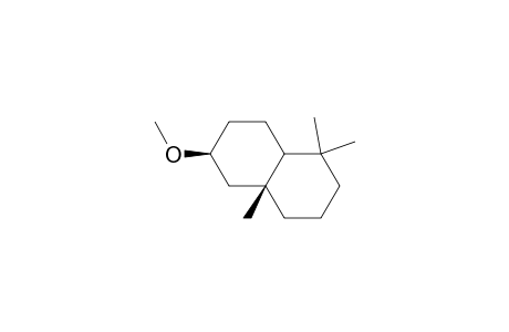 (+-)-1,2,3,4,4a,5,6,7,8,8a.alpha.-decahydro-6.beta.-methoxy-1,1,4a.beta.-trimethylnaphthalene