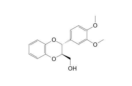 3trans-(3,4-Dimethoxyphenyl)-2rel-hydroxymethyl-1,4-benzodioxane