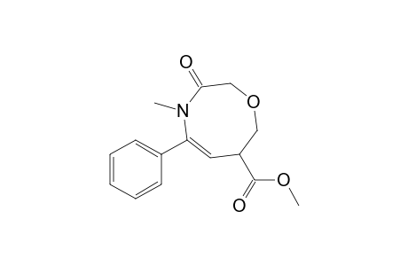 Methyl 4-methyl-3-oxo-5-phenyl-3,4,7,8-tetrahydro-2H-1,4-oxazocine-7-carboxylate