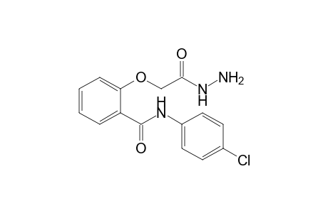 N-(4-chlorophenyl)-2-(2-diazanyl-2-oxidanylidene-ethoxy)benzamide