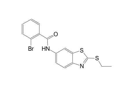 2-bromo-N-[2-(ethylsulfanyl)-1,3-benzothiazol-6-yl]benzamide