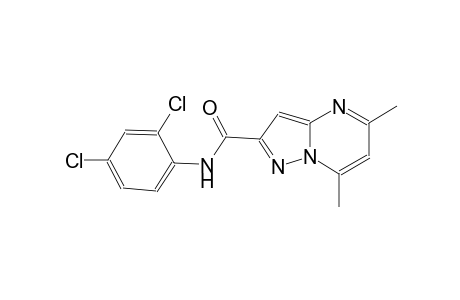N-(2,4-dichlorophenyl)-5,7-dimethylpyrazolo[1,5-a]pyrimidine-2-carboxamide