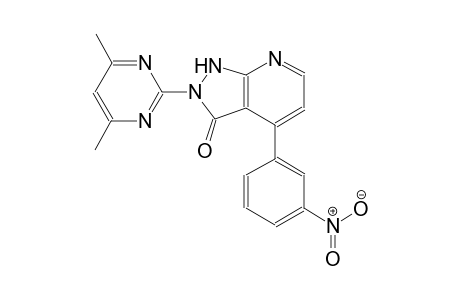 3H-pyrazolo[3,4-b]pyridin-3-one, 2-(4,6-dimethyl-2-pyrimidinyl)-1,2-dihydro-4-(3-nitrophenyl)-