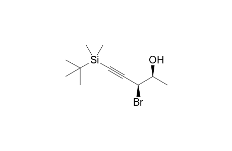 (3S,4S)-3-Bromo-1-tert-butyldimethylsilyl-1-pentyn-4-ol