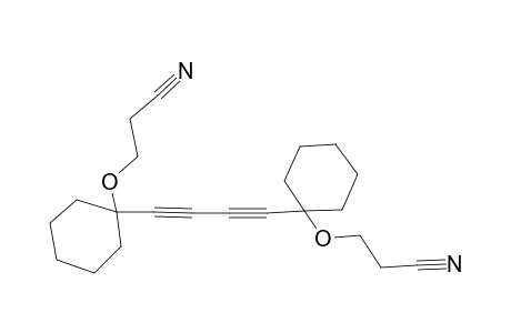 3-[1-[4-[1-(2-cyanoethoxy)cyclohexyl]buta-1,3-diynyl]cyclohexoxy]propanenitrile