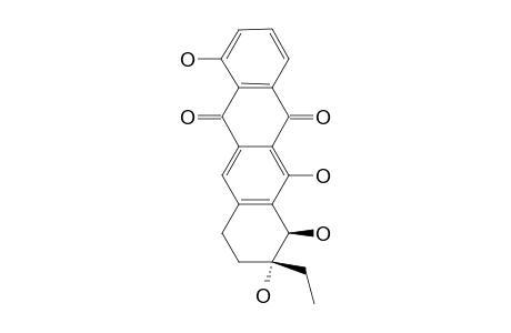 8beta-ethyl-1,6,7beta,8alpha-tetrahydroxy-7,8,9,10-tetrahydronaphthacene-5,12-dione