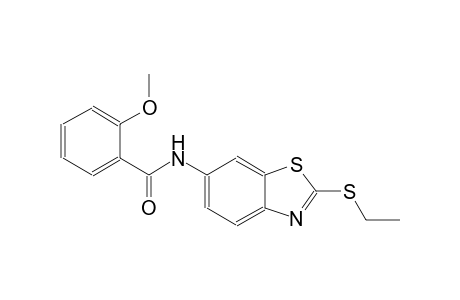 N-[2-(ethylsulfanyl)-1,3-benzothiazol-6-yl]-2-methoxybenzamide
