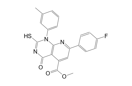 pyrido[2,3-d]pyrimidine-5-carboxylic acid, 7-(4-fluorophenyl)-1,4-dihydro-2-mercapto-1-(3-methylphenyl)-4-oxo-, methyl ester