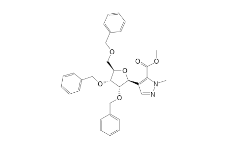 4-(2,3,5-TRI-O-BENZYL-BETA-D-RIBOFURANOSYL)-5-CARBOMETHOXY-1-METHYLPYRAZOLE