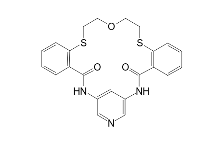 1,15-Diaza-3,4;12,13-dibenzo-8-oxa-16,18-pyridine-5,11-dithiacyclooctadecane-2,14-dione