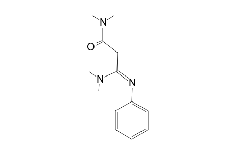 3-Dimethylamino-3-(phenylimino)-N,N-dimethylpropamide
