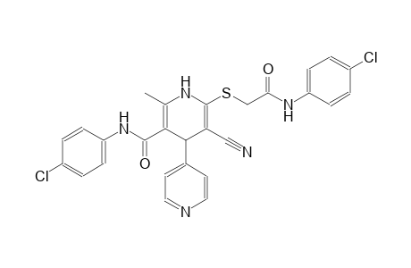 N-(4-chlorophenyl)-6-((2-((4-chlorophenyl)amino)-2-oxoethyl)thio)-5-cyano-2-methyl-1,4-dihydro-[4,4'-bipyridine]-3-carboxamide