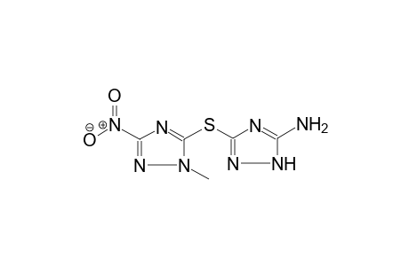 1H-1,2,4-triazol-5-amine, 3-[(1-methyl-3-nitro-1H-1,2,4-triazol-5-yl)thio]-