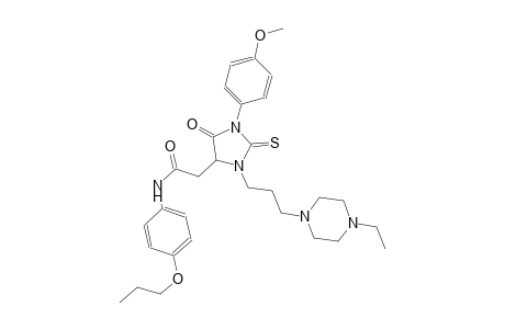 4-imidazolidineacetamide, 3-[3-(4-ethyl-1-piperazinyl)propyl]-1-(4-methoxyphenyl)-5-oxo-N-(4-propoxyphenyl)-2-thioxo-