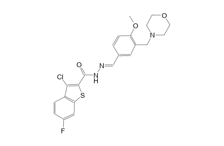 3-chloro-6-fluoro-N'-{(E)-[4-methoxy-3-(4-morpholinylmethyl)phenyl]methylidene}-1-benzothiophene-2-carbohydrazide