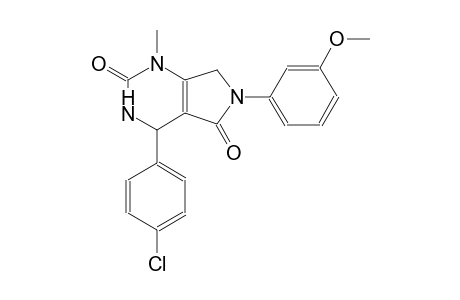 1H-pyrrolo[3,4-d]pyrimidine-2,5-dione, 4-(4-chlorophenyl)-3,4,6,7-tetrahydro-6-(3-methoxyphenyl)-1-methyl-