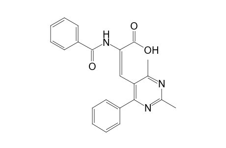 (E)-2-(Benzoylamino)-3-(2,4-dimethyl-6-phenylpyrimidin-5-yl)propenoic acid