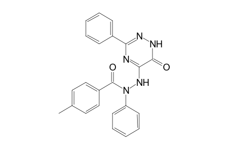 5-[N-(p-Methylbenzoyl)-N-phenylhydrazino]-3-phenyl-1,2,4-triazin-6-one