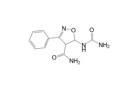 4-Isoxazolecarboxamide, 5-[(aminocarbonyl)amino]-4,5-dihydro-3-phenyl-, cis-