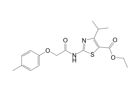 4-Isopropyl-5-ethoxycarbonyl-2-(4-methylphenoxyacetamido)-thiazole