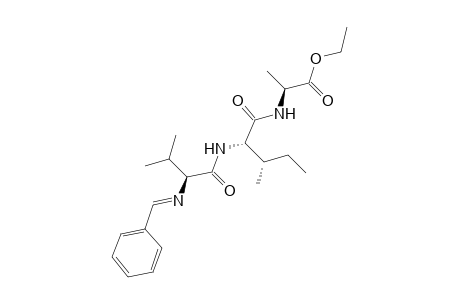 L-Alanine, N-[N-[N-(phenylmethylene)-L-valyl]-L-isoleucyl]-, ethyl ester