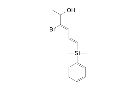(3Z,5E)-3-bromo-6-(dimethylphenylsilyl)-2-hydroxyhexa-3,5-diene