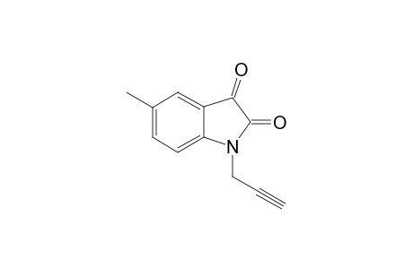 5-Methyl-1-prop-2-ynyl-indole-2,3-dione