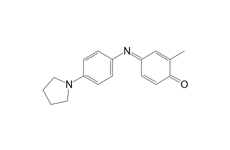 2-methyl-N-[p-(1-pyrrolidinyl)phenyl]-p-benzoquinone imine
