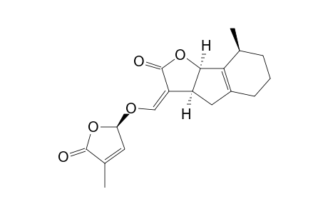 8(S)-Methyl-3-[[(4'-methyl-5'-oxo-2',5'-dihydrofuran-2'(R)-yl)oxy]methylene]-3,3a(S),4,5,6,7,8,8b(R)-octehydroindeno[1,2-b]furan-2-one