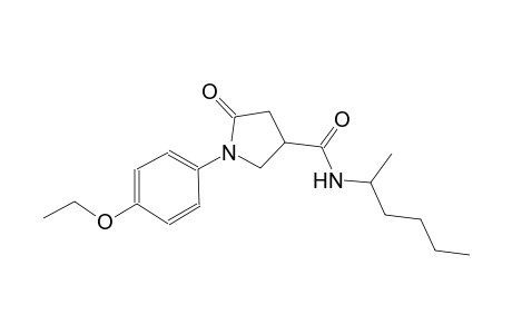 3-pyrrolidinecarboxamide, 1-(4-ethoxyphenyl)-N-(1-methylpentyl)-5-oxo-