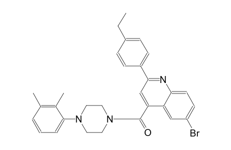 6-bromo-4-{[4-(2,3-dimethylphenyl)-1-piperazinyl]carbonyl}-2-(4-ethylphenyl)quinoline