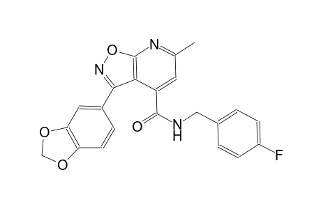 3-(1,3-benzodioxol-5-yl)-N-(4-fluorobenzyl)-6-methylisoxazolo[5,4-b]pyridine-4-carboxamide