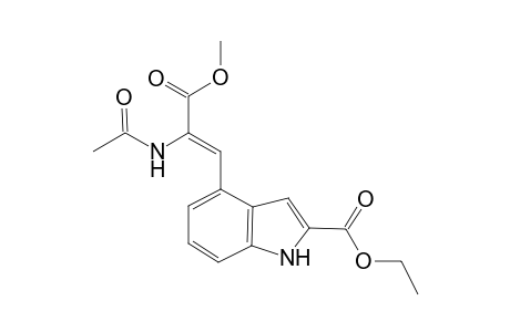 4-[(Z)-2-acetamido-3-keto-3-methoxy-prop-1-enyl]-1H-indole-2-carboxylic acid ethyl ester