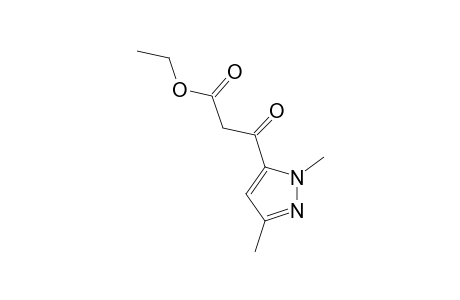 Ethyl 3-(1,3-dimethyl-1H-pyrazol-5-yl)-3-oxopropanoate