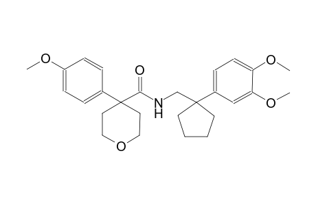 2H-pyran-4-carboxamide, N-[[1-(3,4-dimethoxyphenyl)cyclopentyl]methyl]tetrahydro-4-(4-methoxyphenyl)-