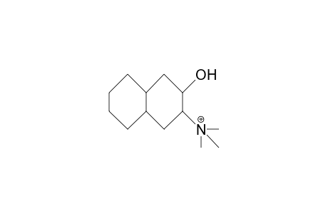 cis-2-Hydroxy-cis-3-trimethylammonia-trans-decalin cation