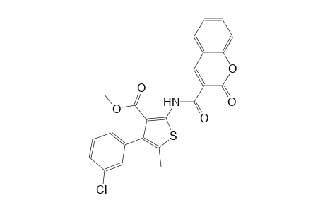 methyl 4-(3-chlorophenyl)-5-methyl-2-{[(2-oxo-2H-chromen-3-yl)carbonyl]amino}-3-thiophenecarboxylate