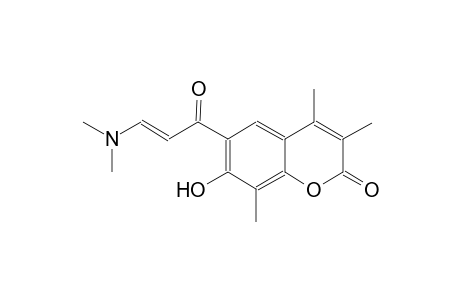 2H-1-benzopyran-2-one, 6-[(2E)-3-(dimethylamino)-1-oxo-2-propenyl]-7-hydroxy-3,4,8-trimethyl-