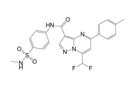 7-(difluoromethyl)-N-{4-[(methylamino)sulfonyl]phenyl}-5-(4-methylphenyl)pyrazolo[1,5-a]pyrimidine-3-carboxamide