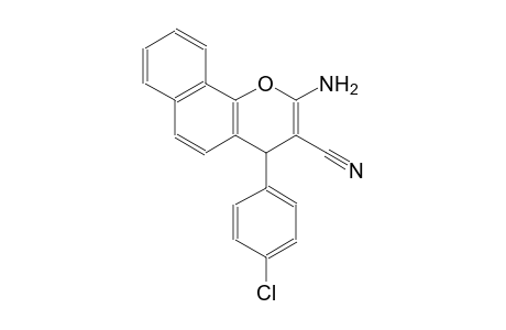 4H-naphtho[1,2-b]pyran-3-carbonitrile, 2-amino-4-(4-chlorophenyl)-