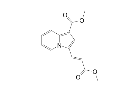 1-(Methoxycarbonyl)-3-[(.beta.-methoxycarbonyl)vinyl]indolizine